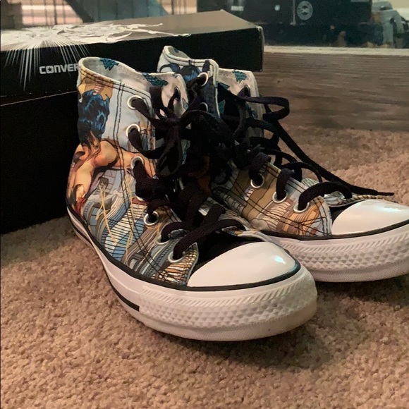 wonder woman converse high tops